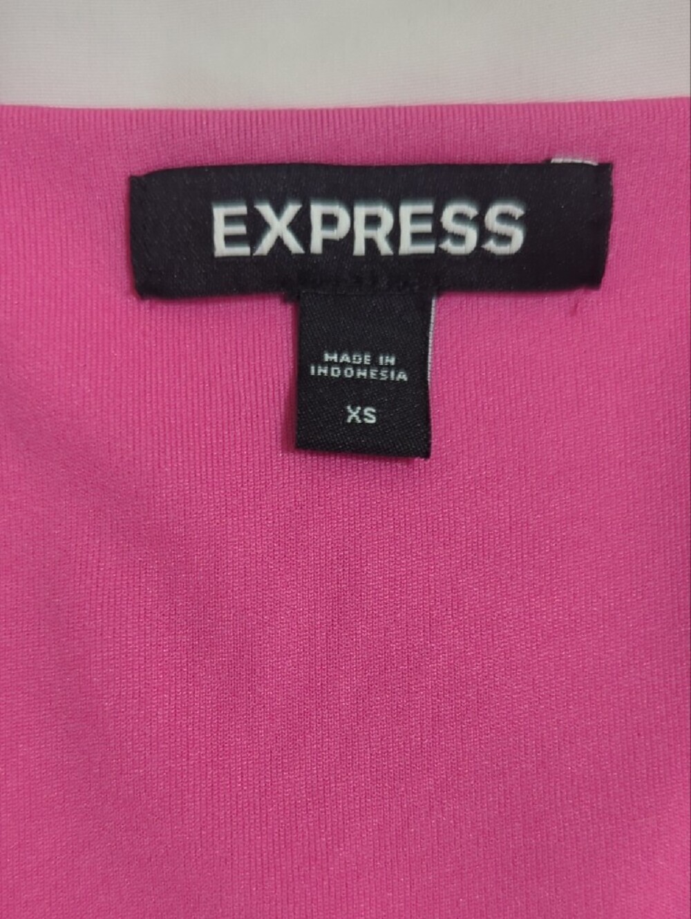 Express V-Neck Surplice Pleated Shoulder Bodysuit, Color Pink Size XS - Picture 13 of 13